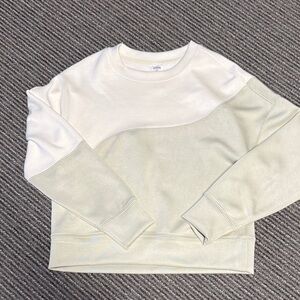 Cream and White Sweatshirt